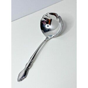 Oneida Stainless Dover (Glossy) Gravy Serving Ladle NOS USA Made Cube Mark 7"